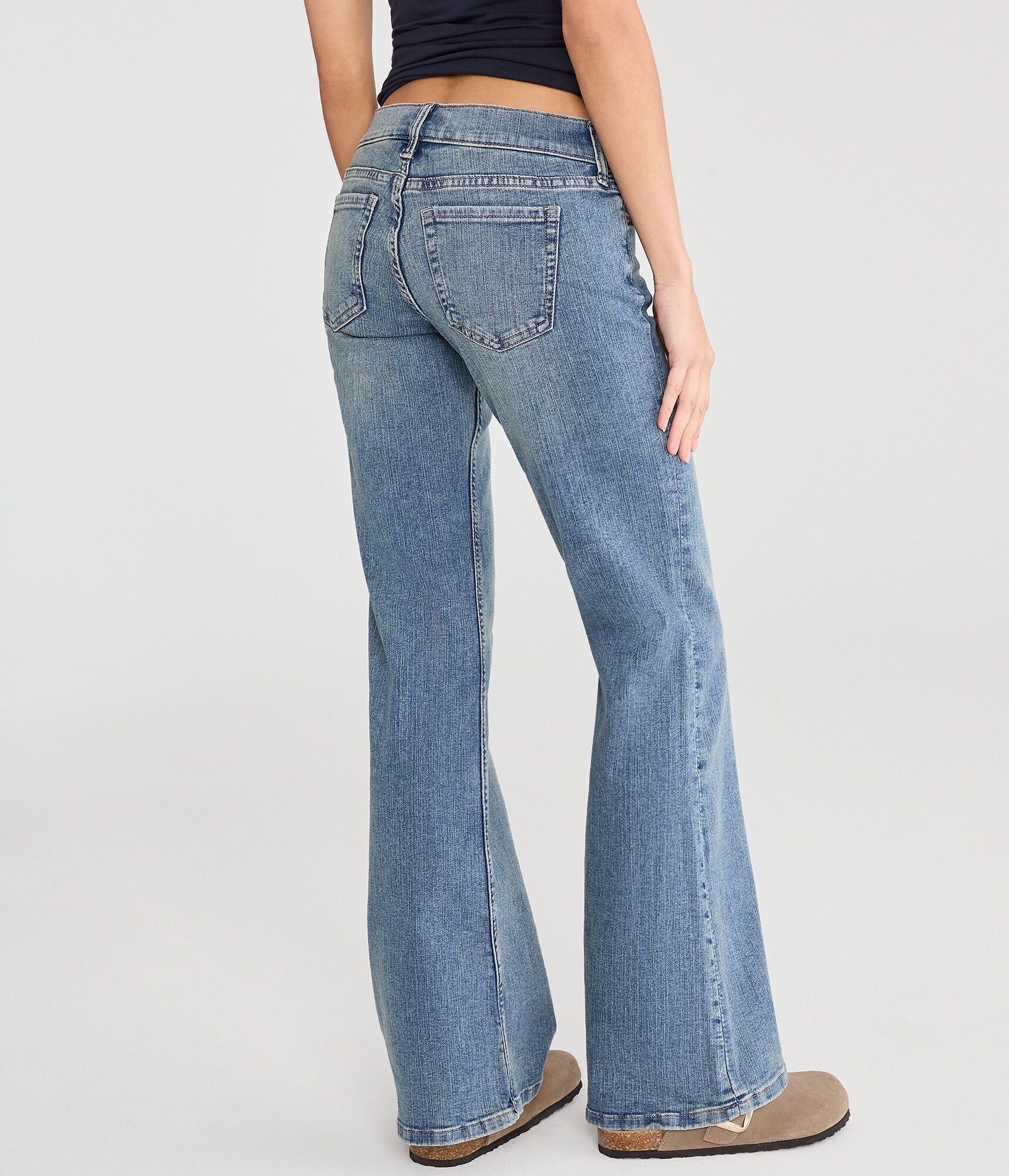Super Low-Rise Flare Jean