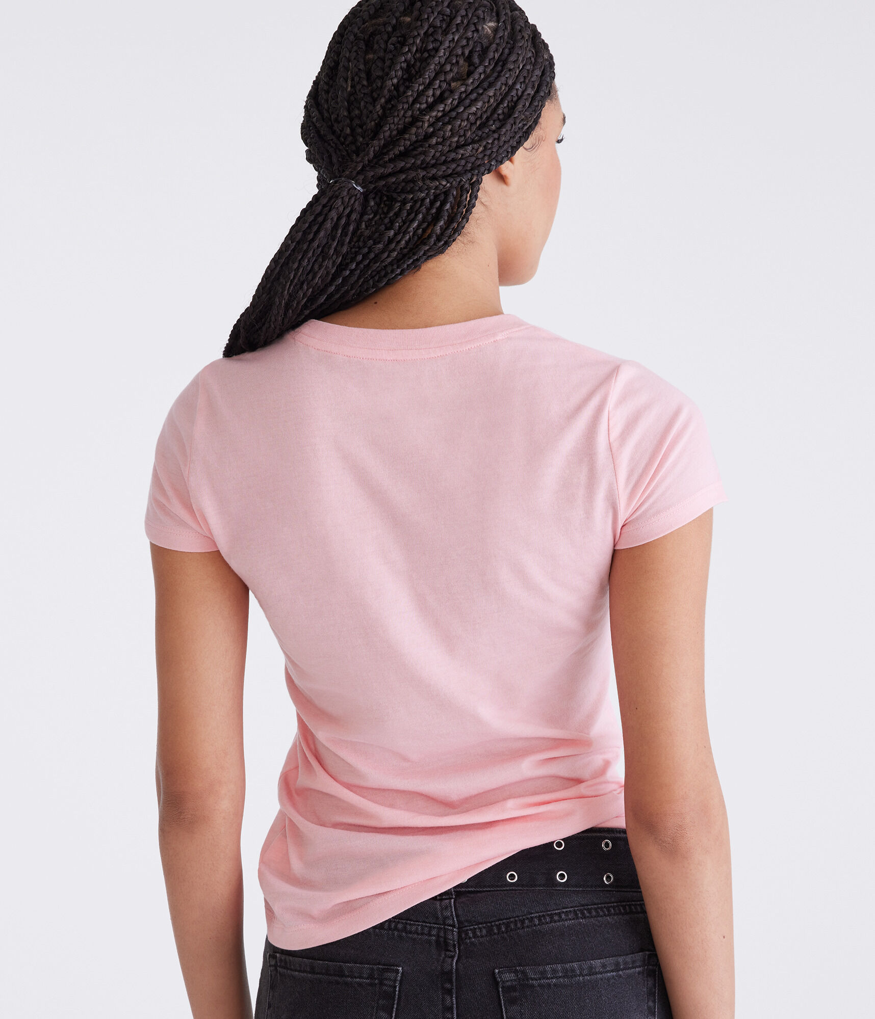 Aero Skeleton Rose Flocked Graphic Tee