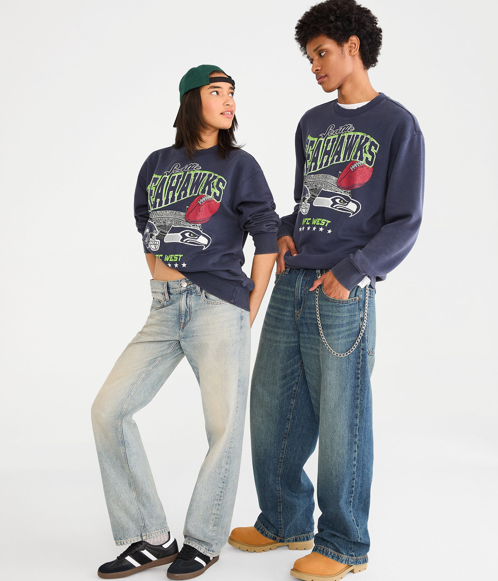 Seattle Seahawks Stadium Crew Sweatshirt