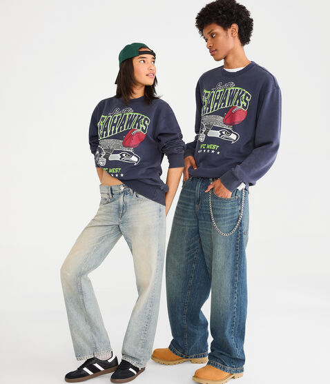 Seattle Seahawks Stadium Crew Sweatshirt Seattle Seahawks Stadium Crew Sweatshirt