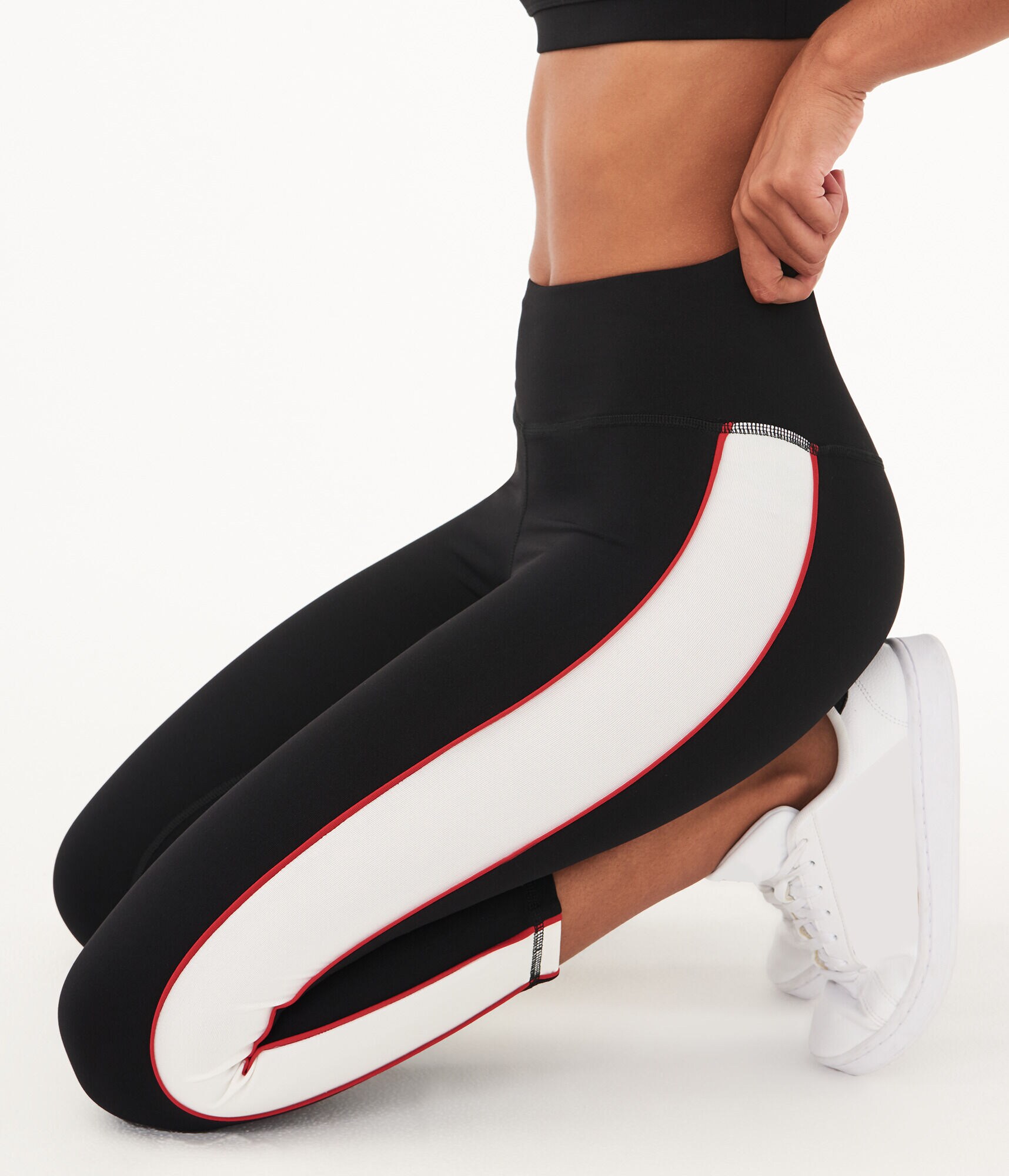 Side Stripe Cropped Legging