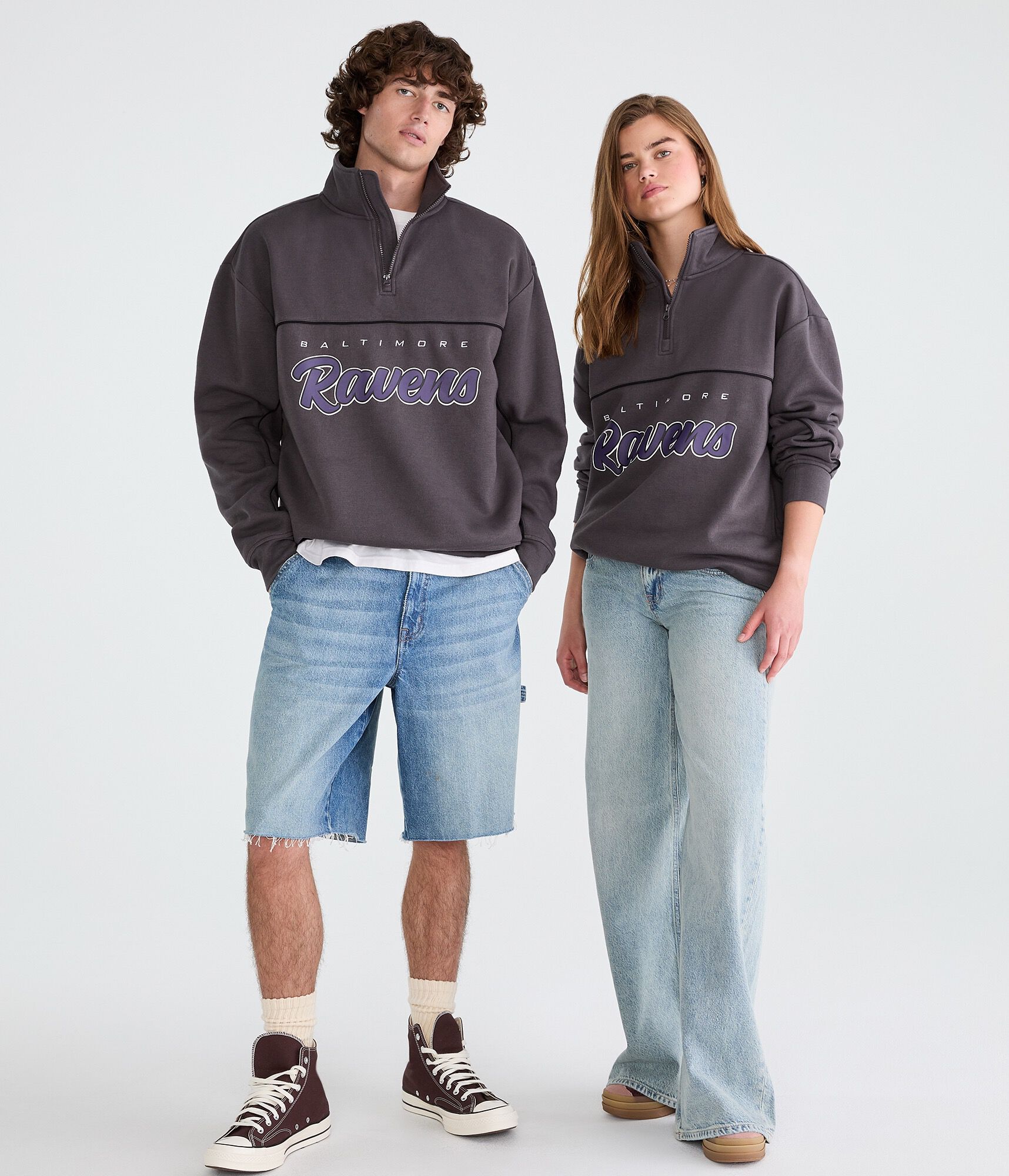 Baltimore Ravens Quarter-Zip Sweatshirt