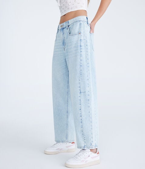 Mid-Rise Barrel Leg Jean Mid-Rise Barrel Leg Jean