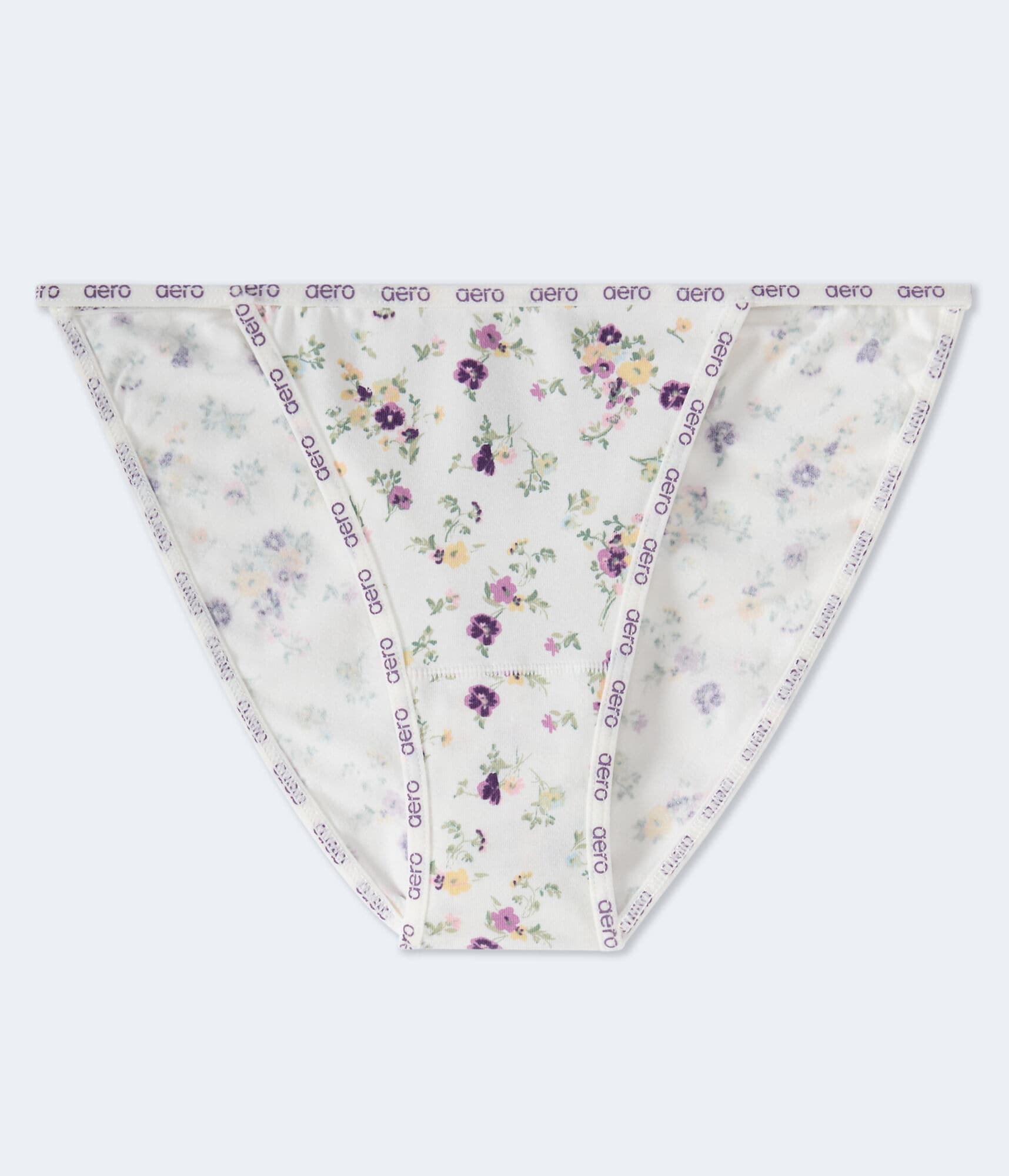 Floral Logo String Bikini