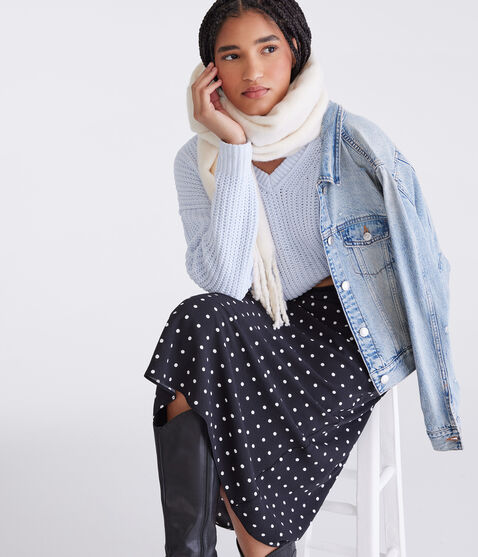 Chenille V-Neck Sweater