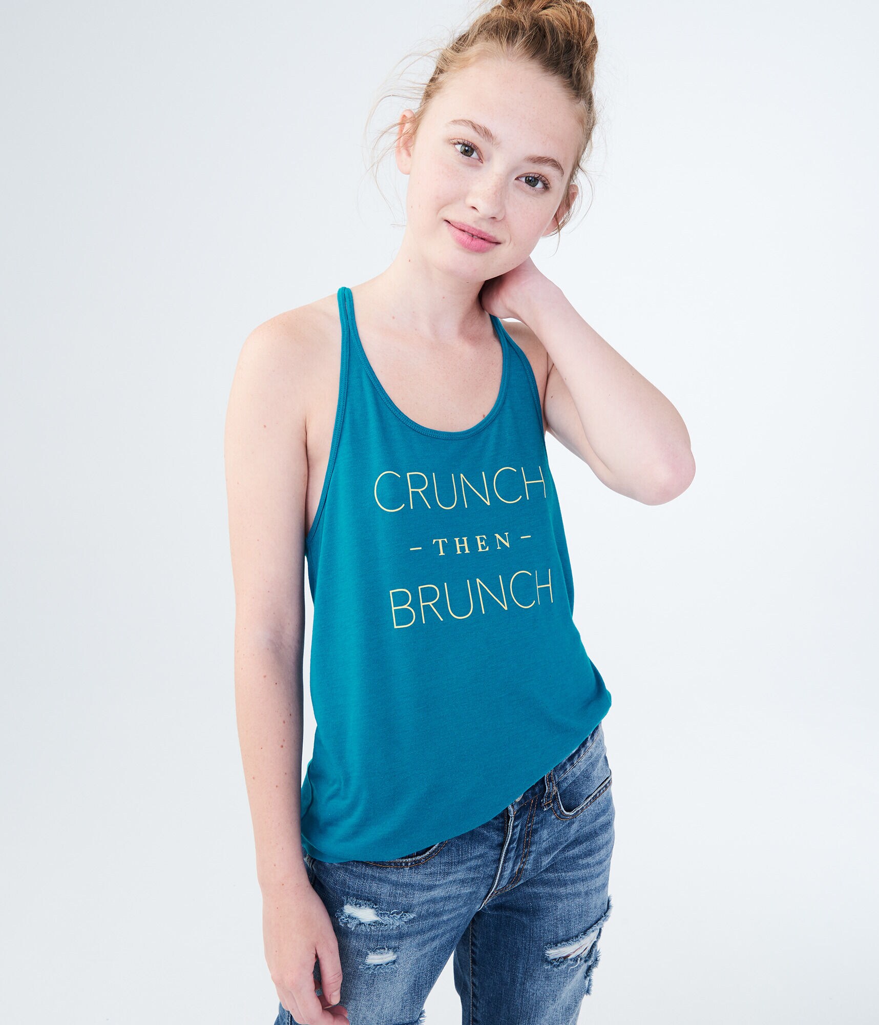 LLD Crunch Then Brunch Graphic Tank