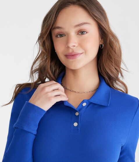 Long Sleeve Uniform Piqué Polo Long Sleeve Uniform Piqué Polo