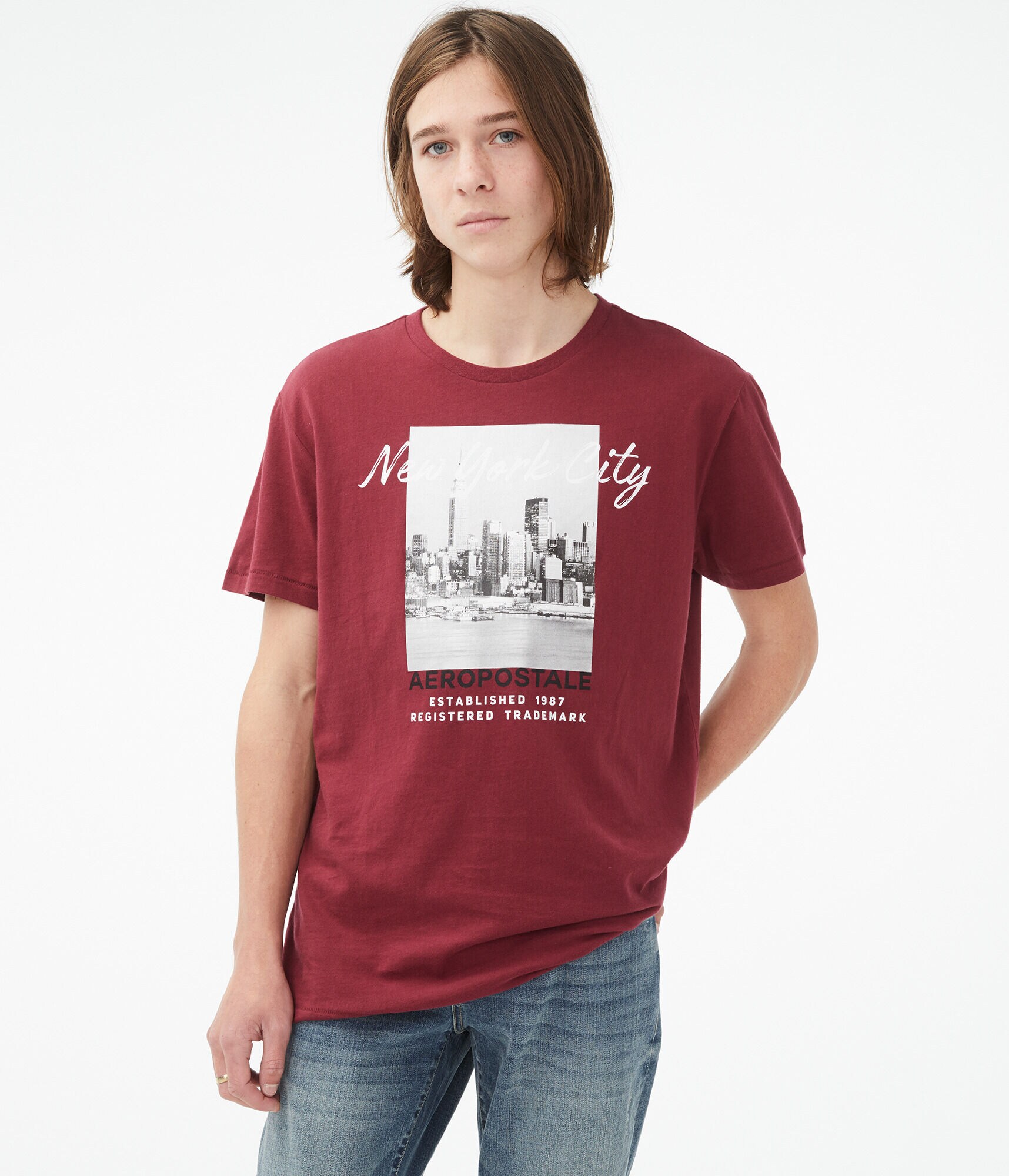 AEROPOSTALE Womens Big Apple Graphic T-Shirt
