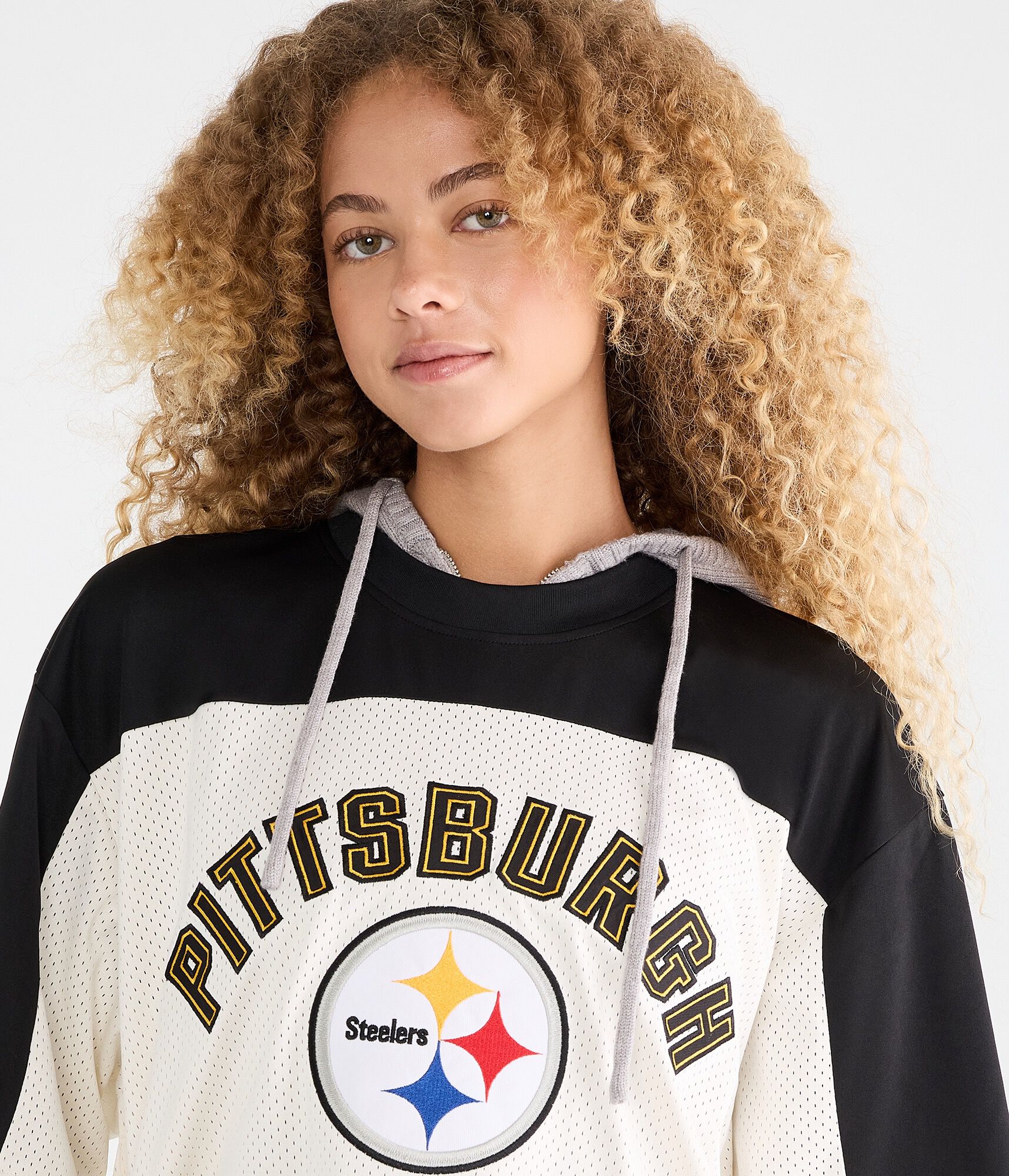 Pittsburgh Steelers Colorblock Mesh Top