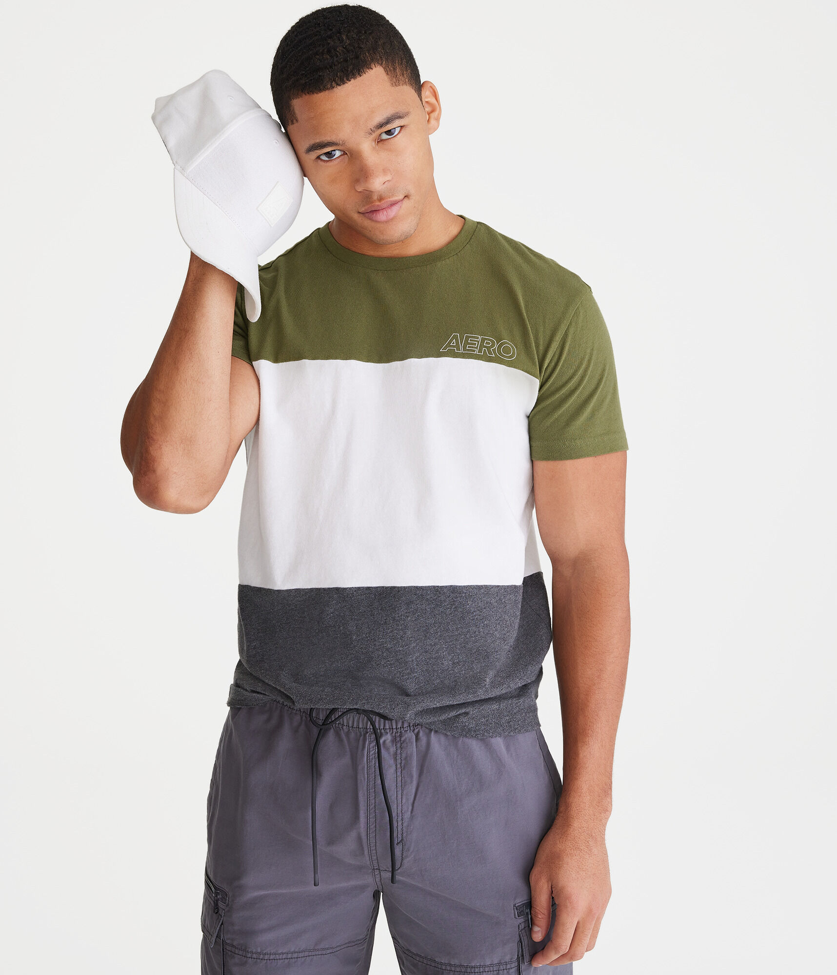 Aero Colorblocked Graphic Tee