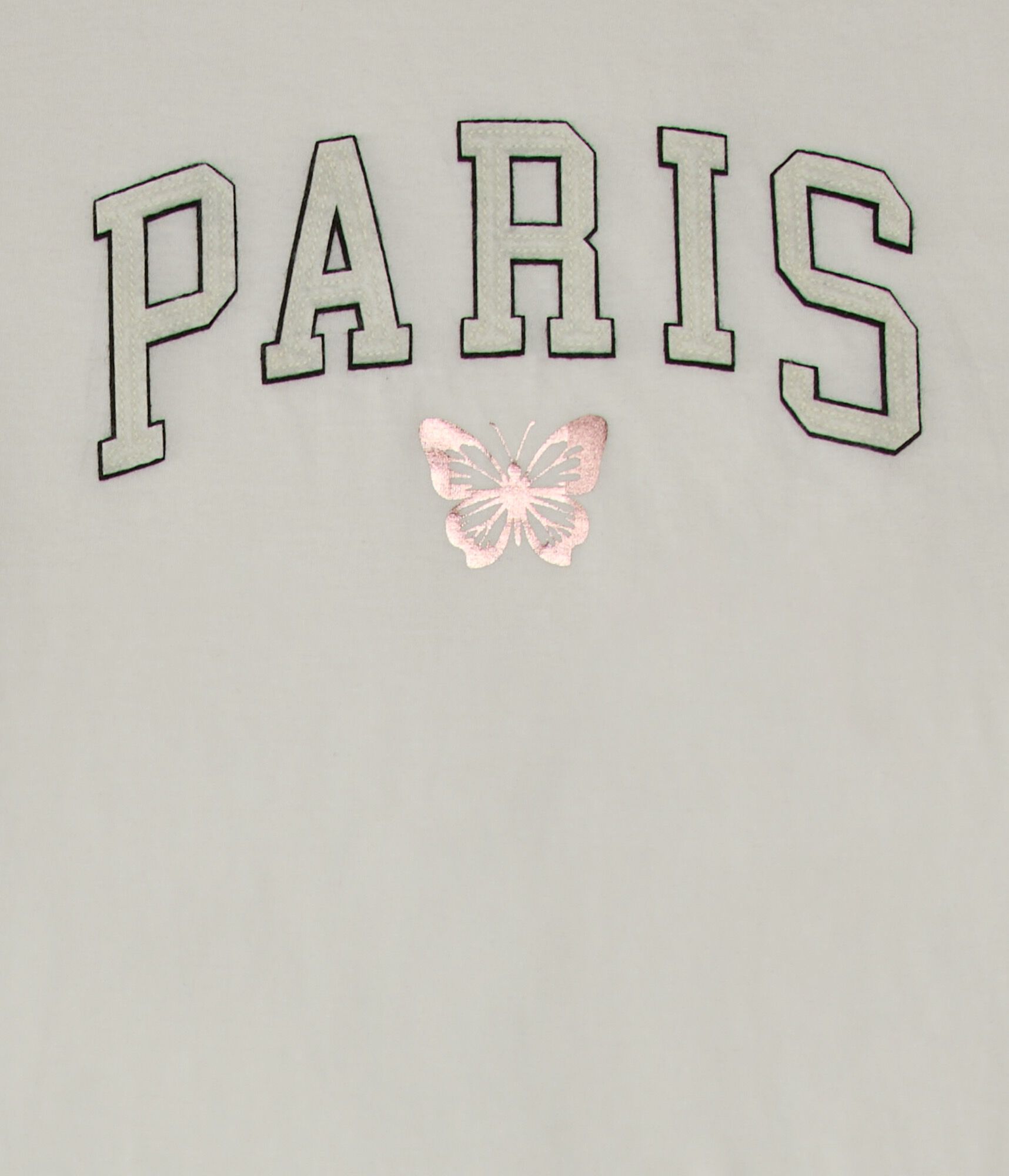 Paris Butterfly Appliqu&eacute; Graphic Tee