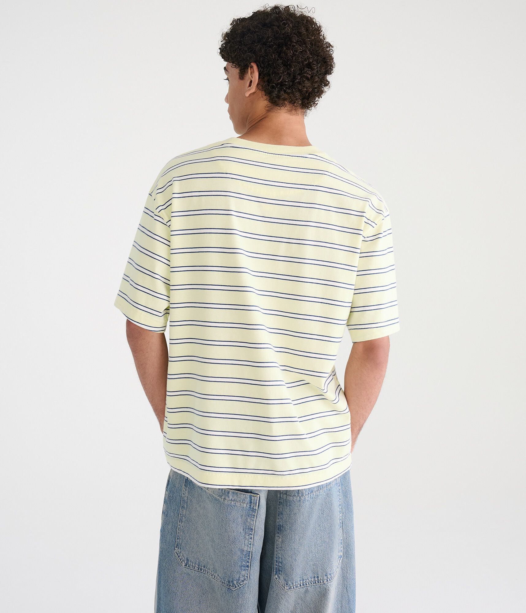 NY Striped Boxy Graphic Tee