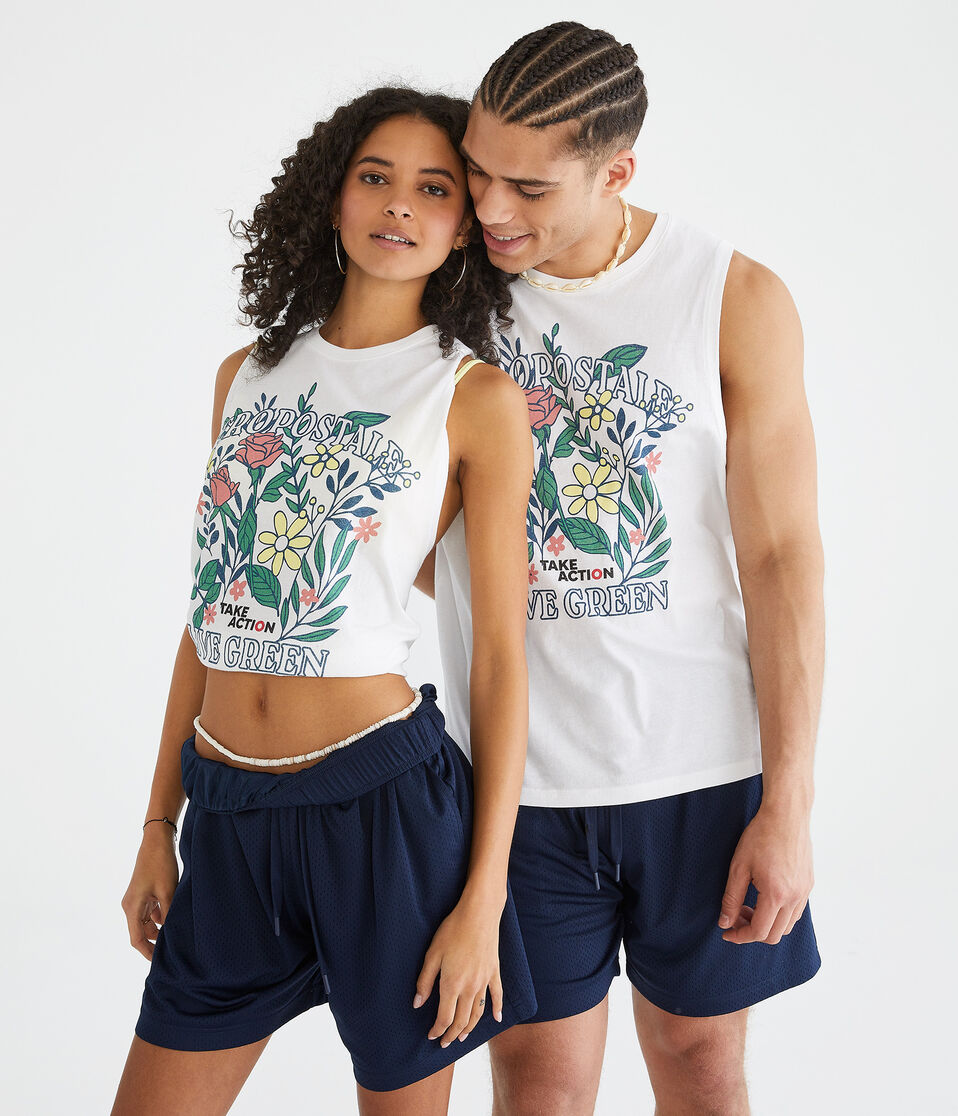 AERO | GLOBAL CITIZEN® Live Green Relaxed Muscle Tank