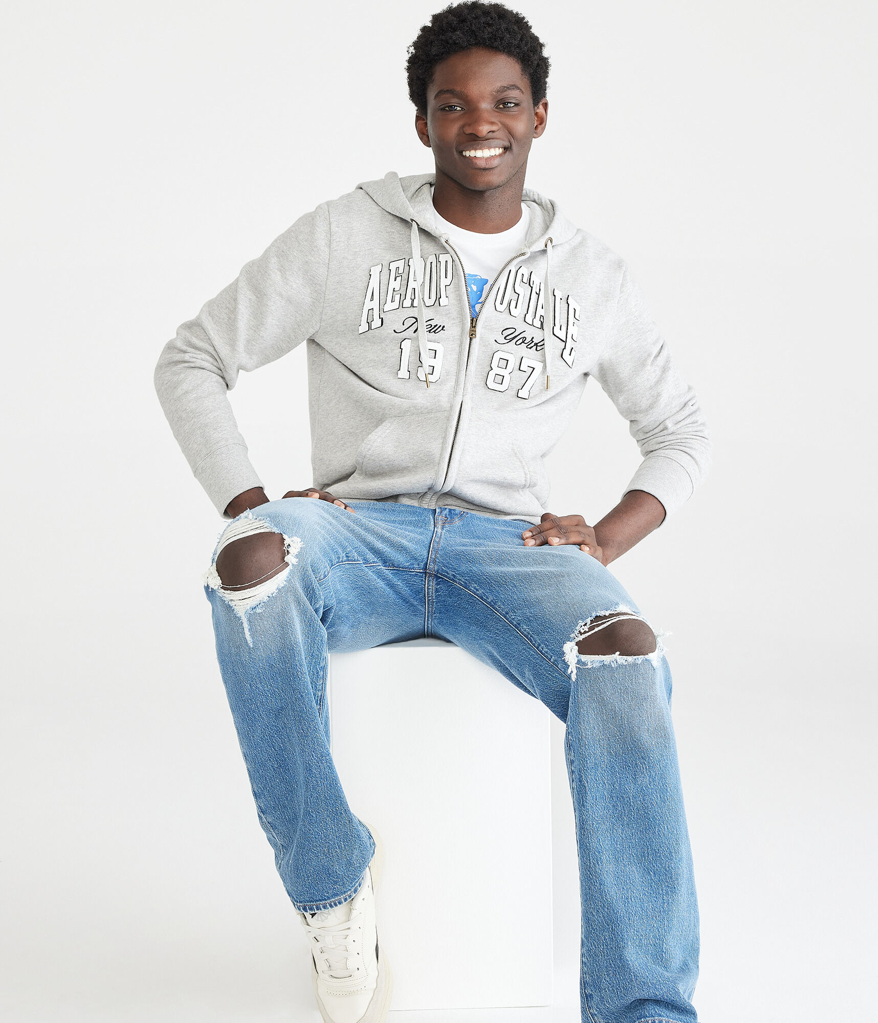 Aeropostale 1987 Heritage Full-Zip Hoodie