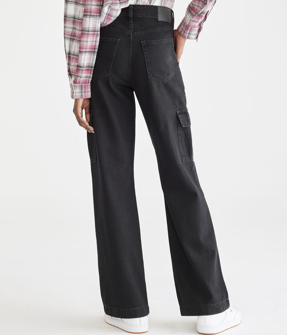High-Rise Wide Leg Cargo Jean