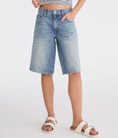 Low-Rise Super Baggy Bermuda Shorts