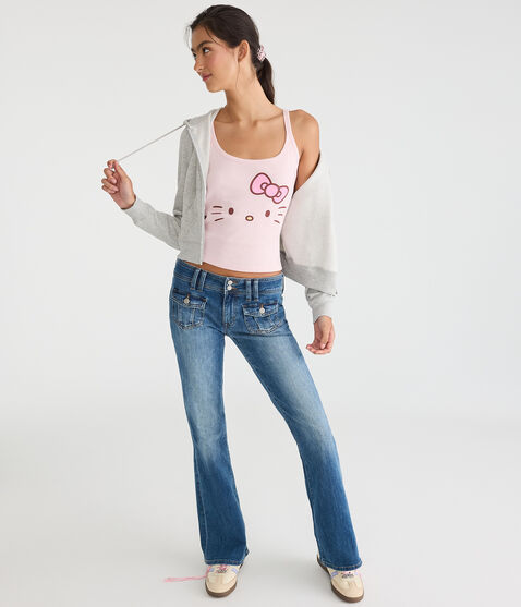 Hello Kitty | Aero Kitty Face Cropped Tank Hello Kitty | Aero Kitty Face Cropped Tank