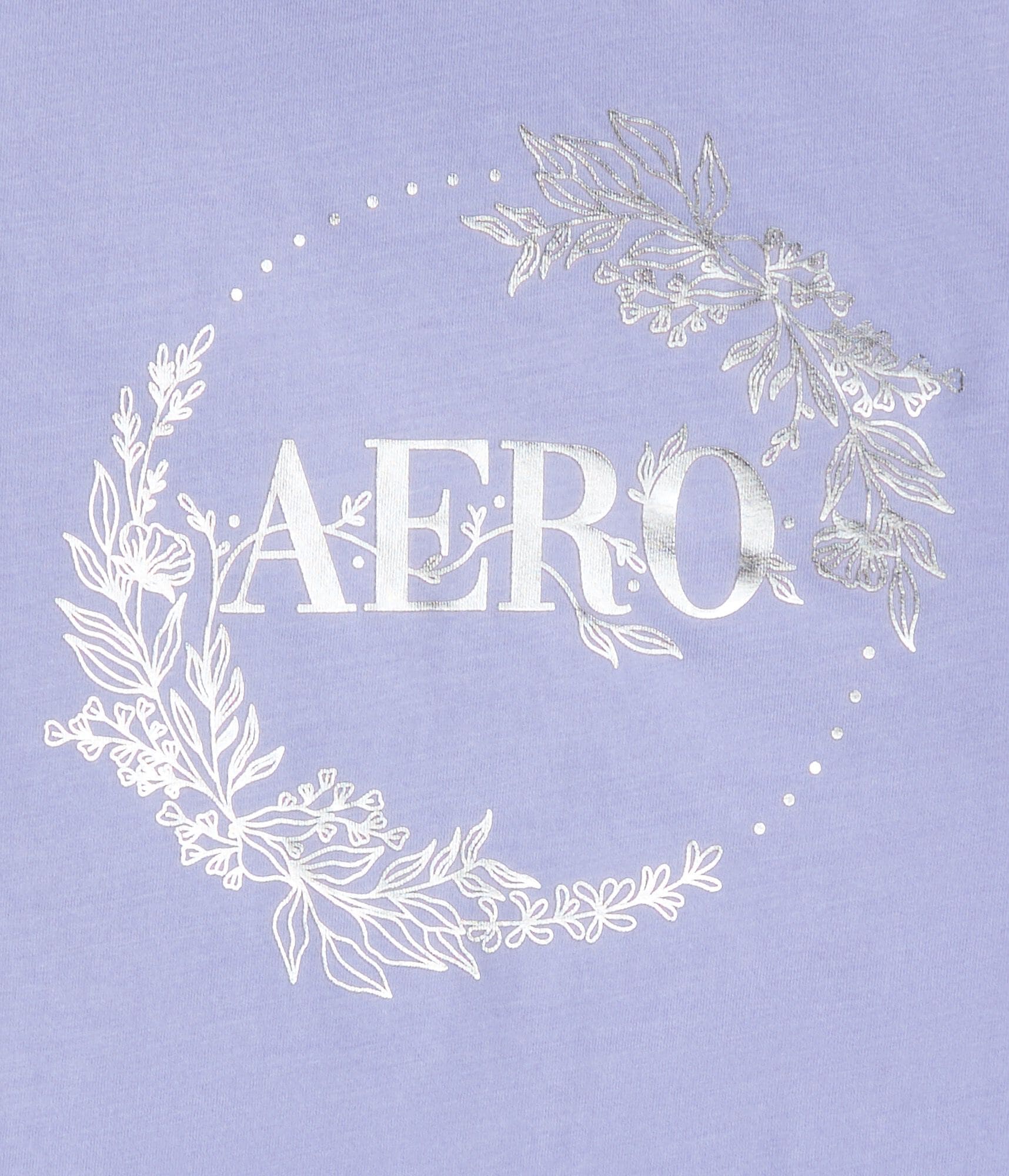 Aero Floral Circle Foil Graphic Tee