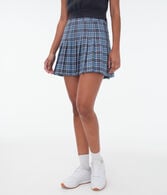 Plaid High-Waisted Tennis Skirt