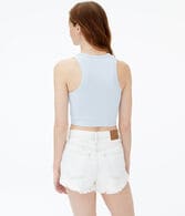 Cropped Reverse Racerback Tank
