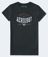 Aero1987 Butterfly Appliqué Graphic Tee