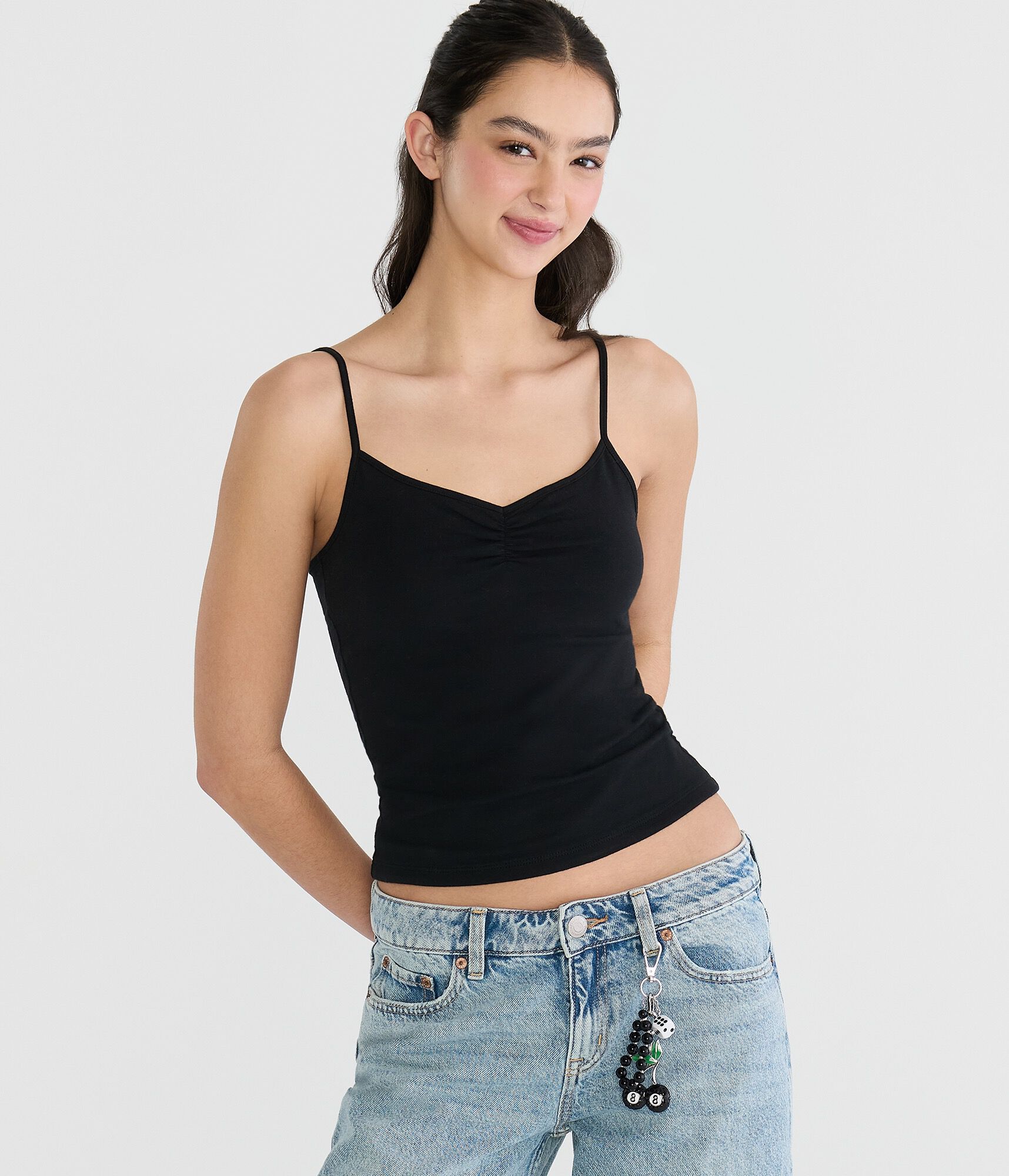 Seriously Soft Cinched V-Neck Cami