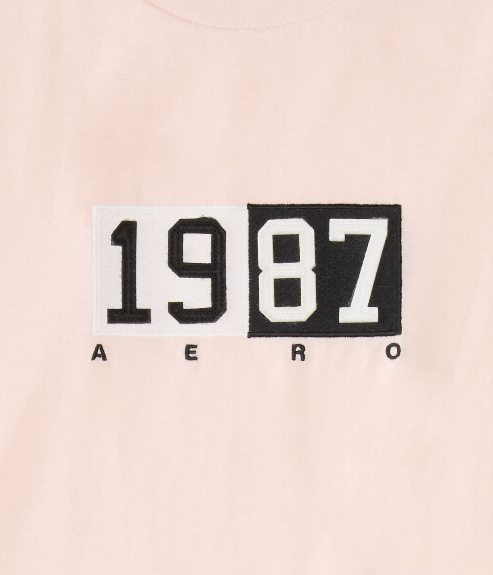 Aero 1987 Split Box Logo Appliqué Graphic Tee