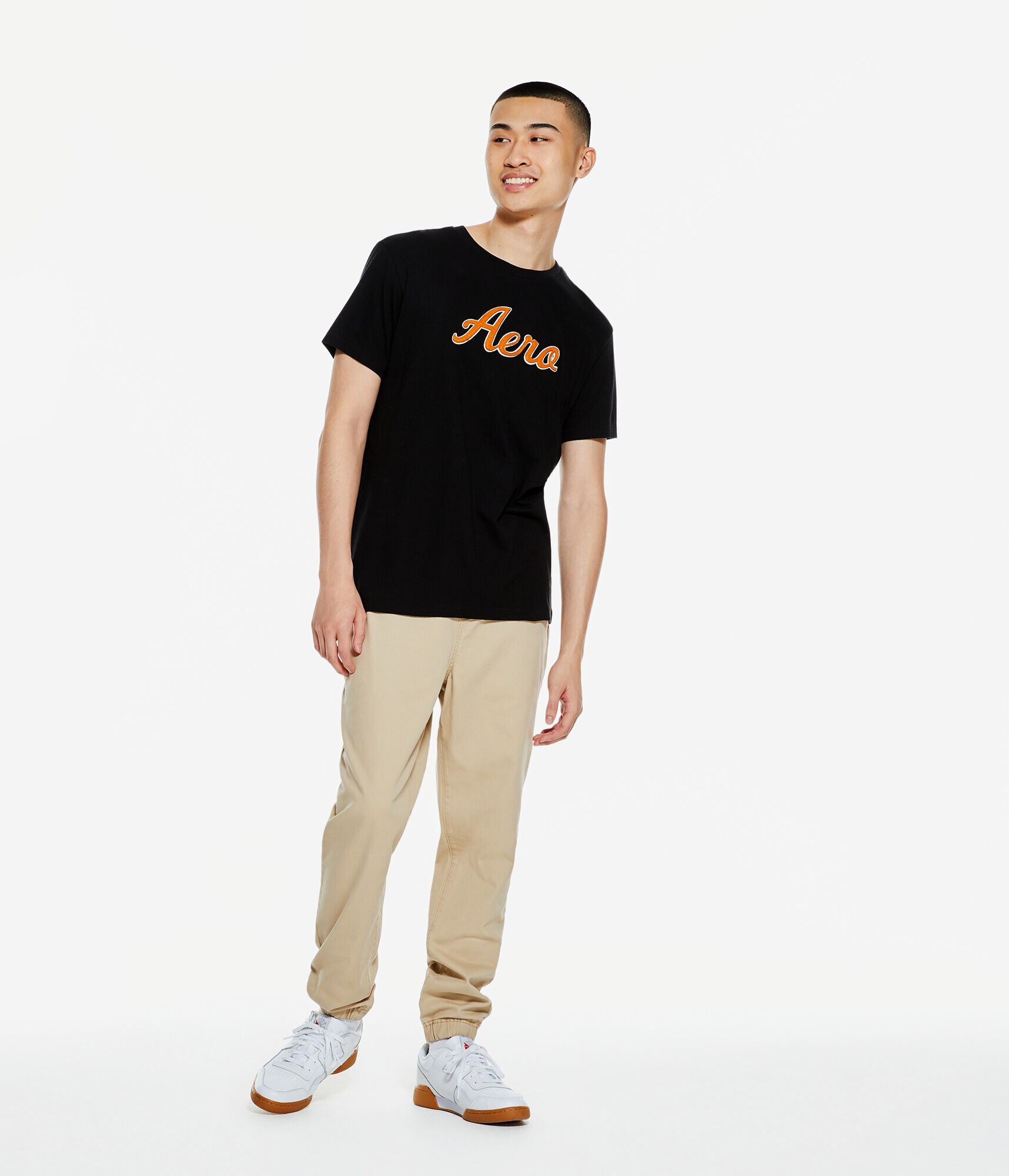 Aero Script Logo Appliqu&eacute; Graphic Tee