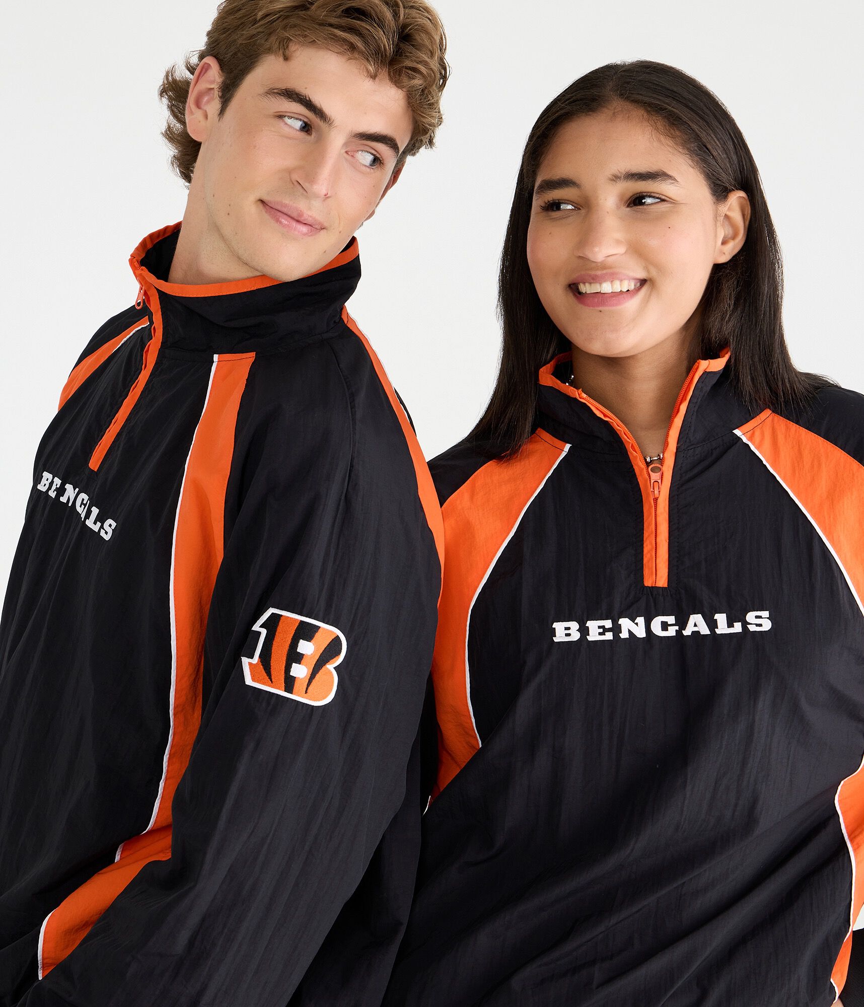 Cincinnati Bengals Quarter-Zip Track Jacket