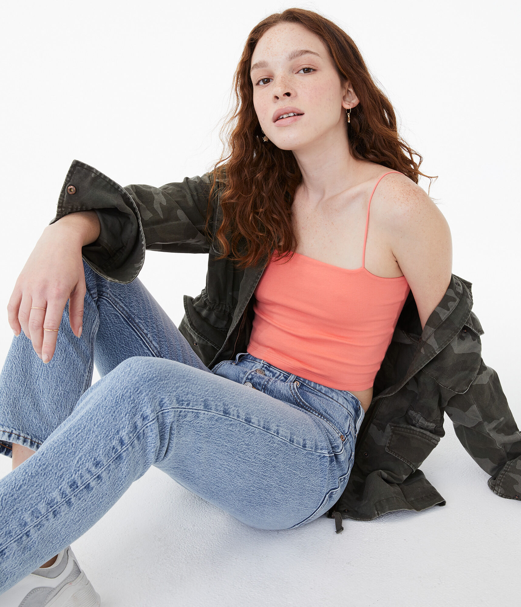 Square-Neck Cropped Cami