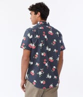 Open Floral Button-Down Shirt