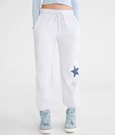Cloud Soft Patchwork Slouchy High-Rise Jogger Sweatpants
