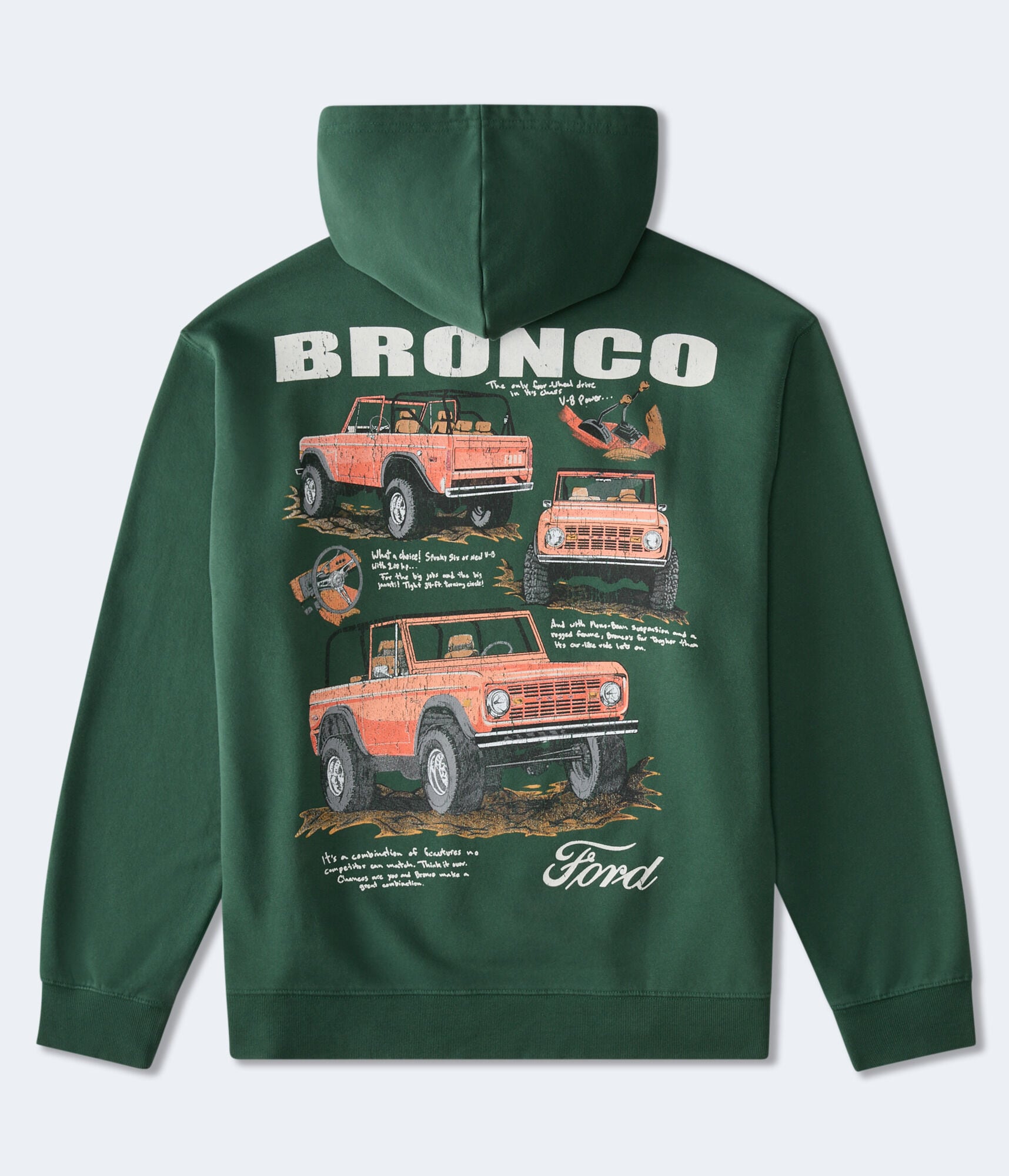Vintage Bronco Sweater Ford Bronco Sweatshirt Men Size XL Gray
