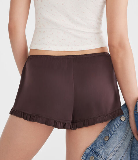 Satin Ruffle Shorts Satin Ruffle Shorts