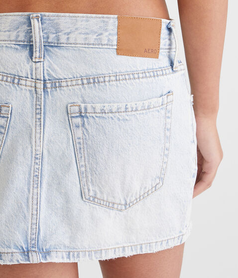 Low-Rise Denim Mini Skirt Low-Rise Denim Mini Skirt