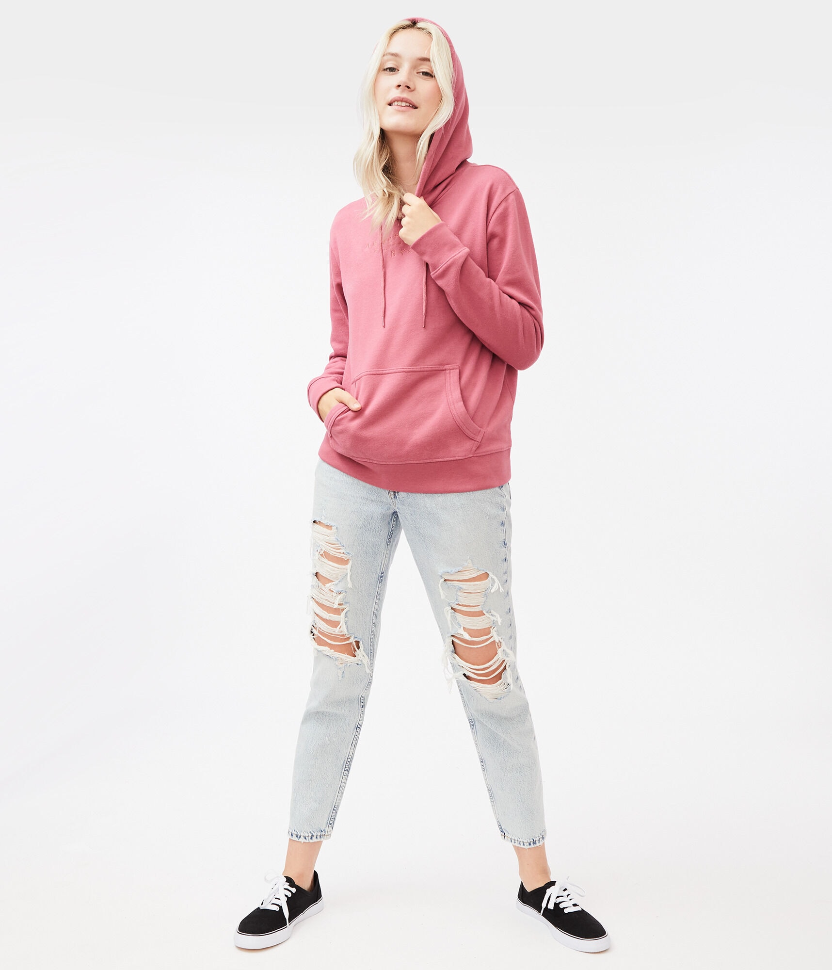 Tonal Logo Pullover Hoodie