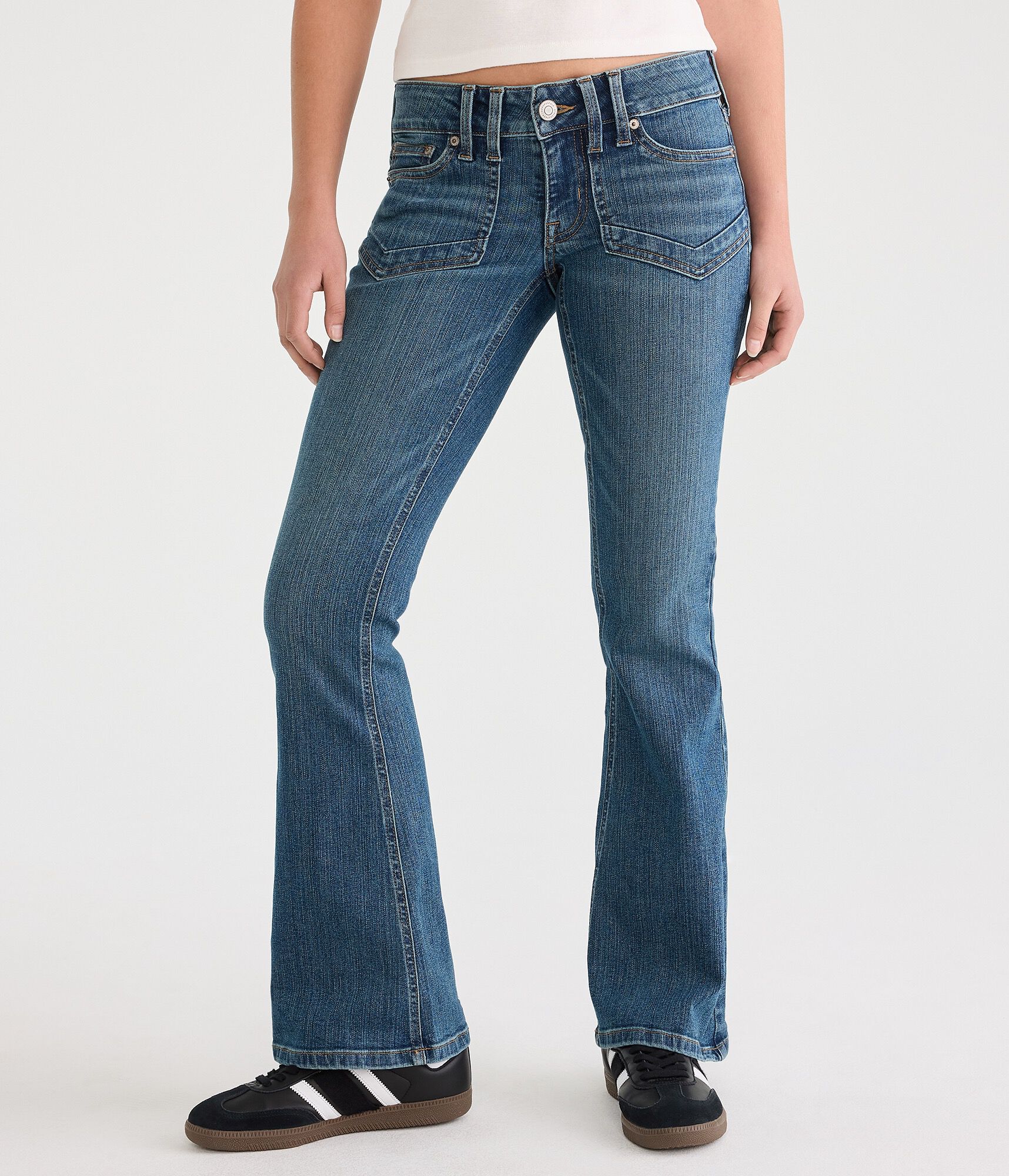 Low-Rise Flare Jean