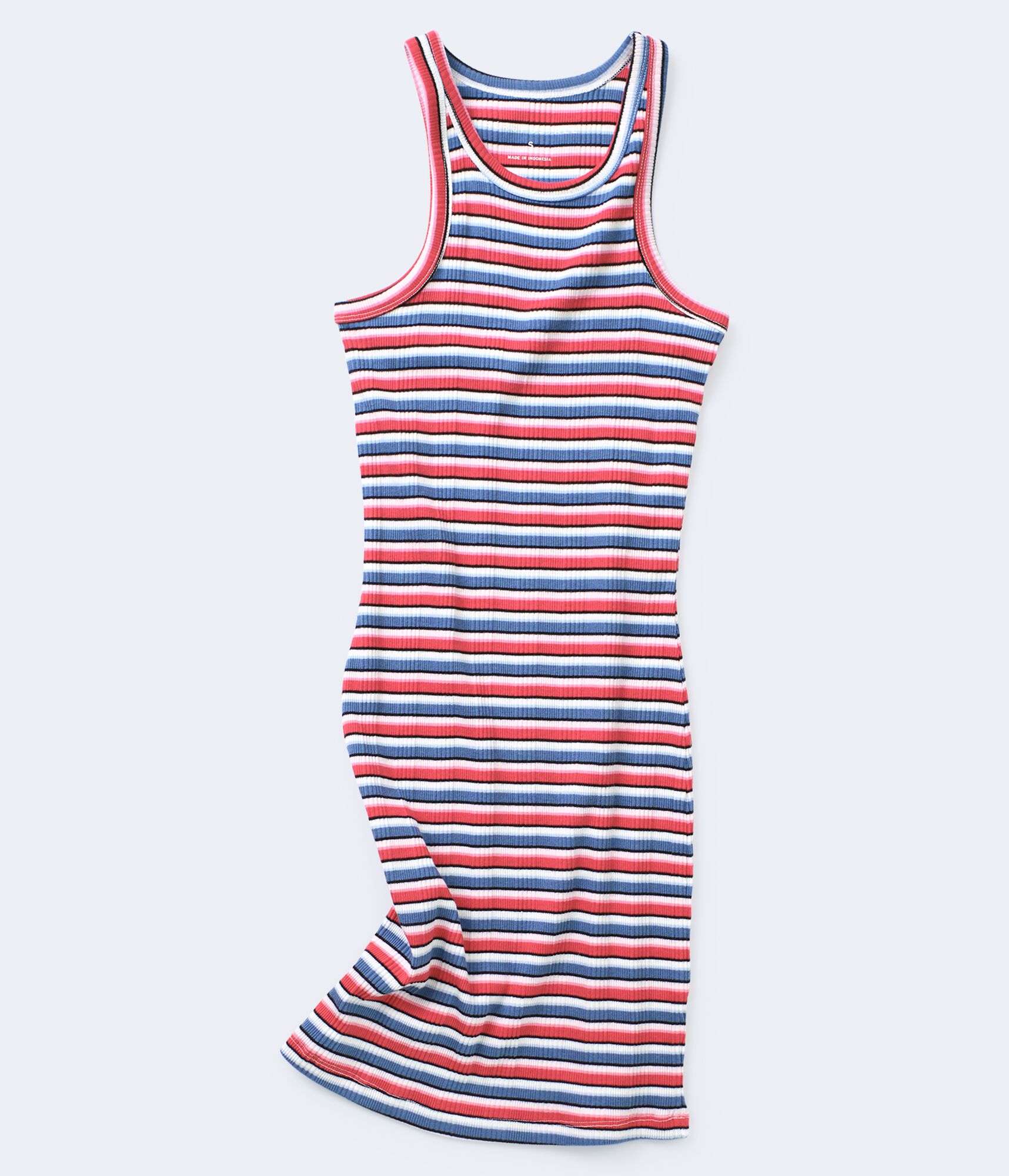 Americana Stripe Ribbed Bodycon Dress