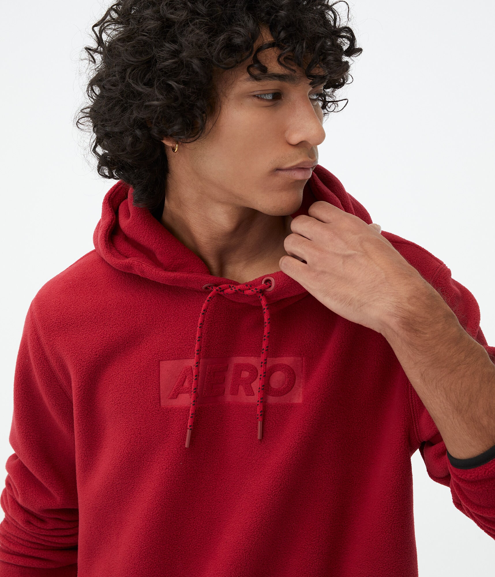 Tonal Logo Polyfleece Pullover Hoodie