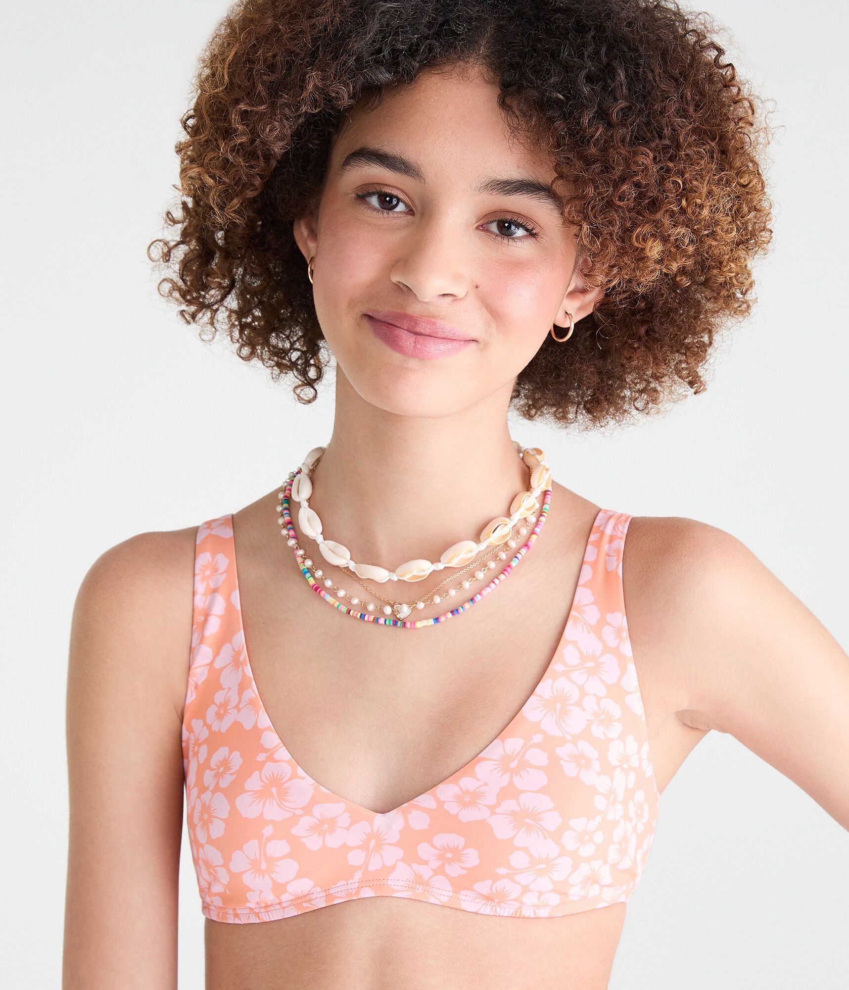 Roxy Hibiscus Scoop Bralette Bikini Top