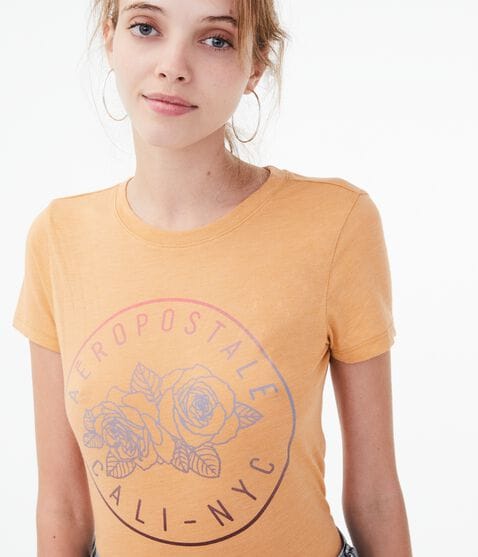 Aero Floral Circle Graphic Tee