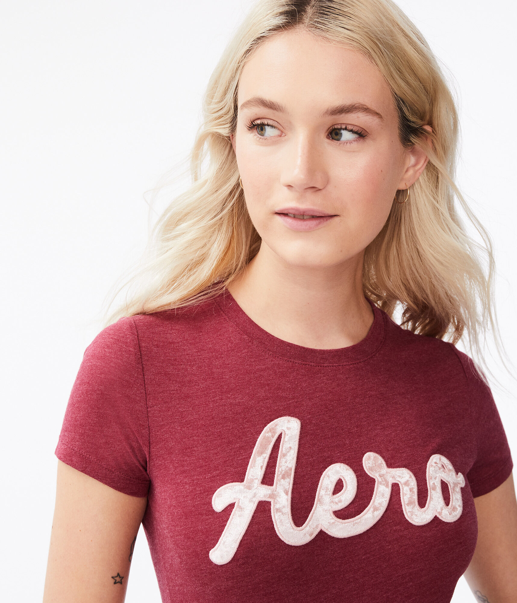 Velvet Aero Logo Appliqu&eacute; Graphic Tee