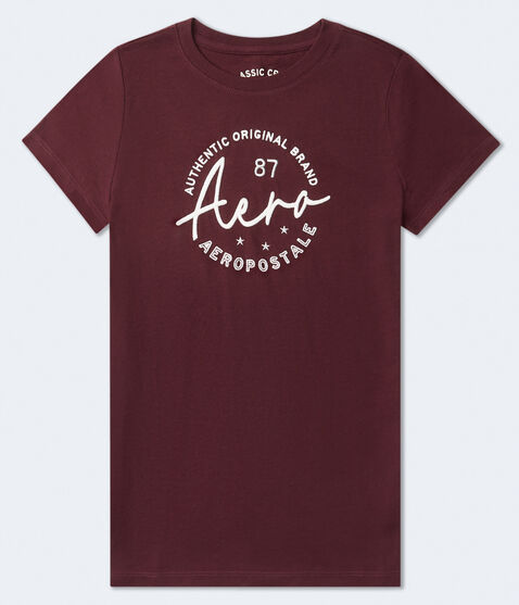 Aero Script Circle Graphic Tee Aero Script Circle Graphic Tee