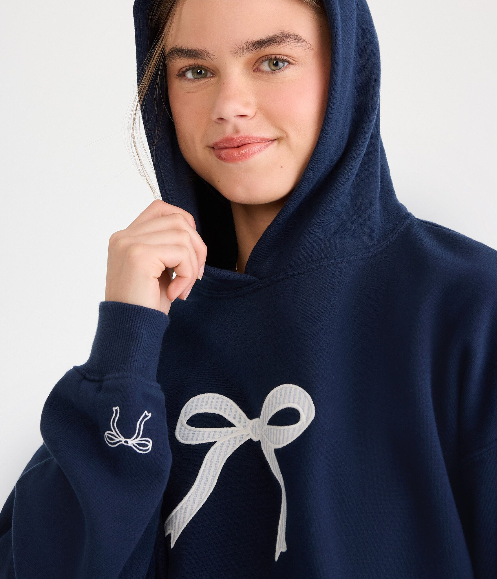 Cloud Soft Bow Pullover Hoodie