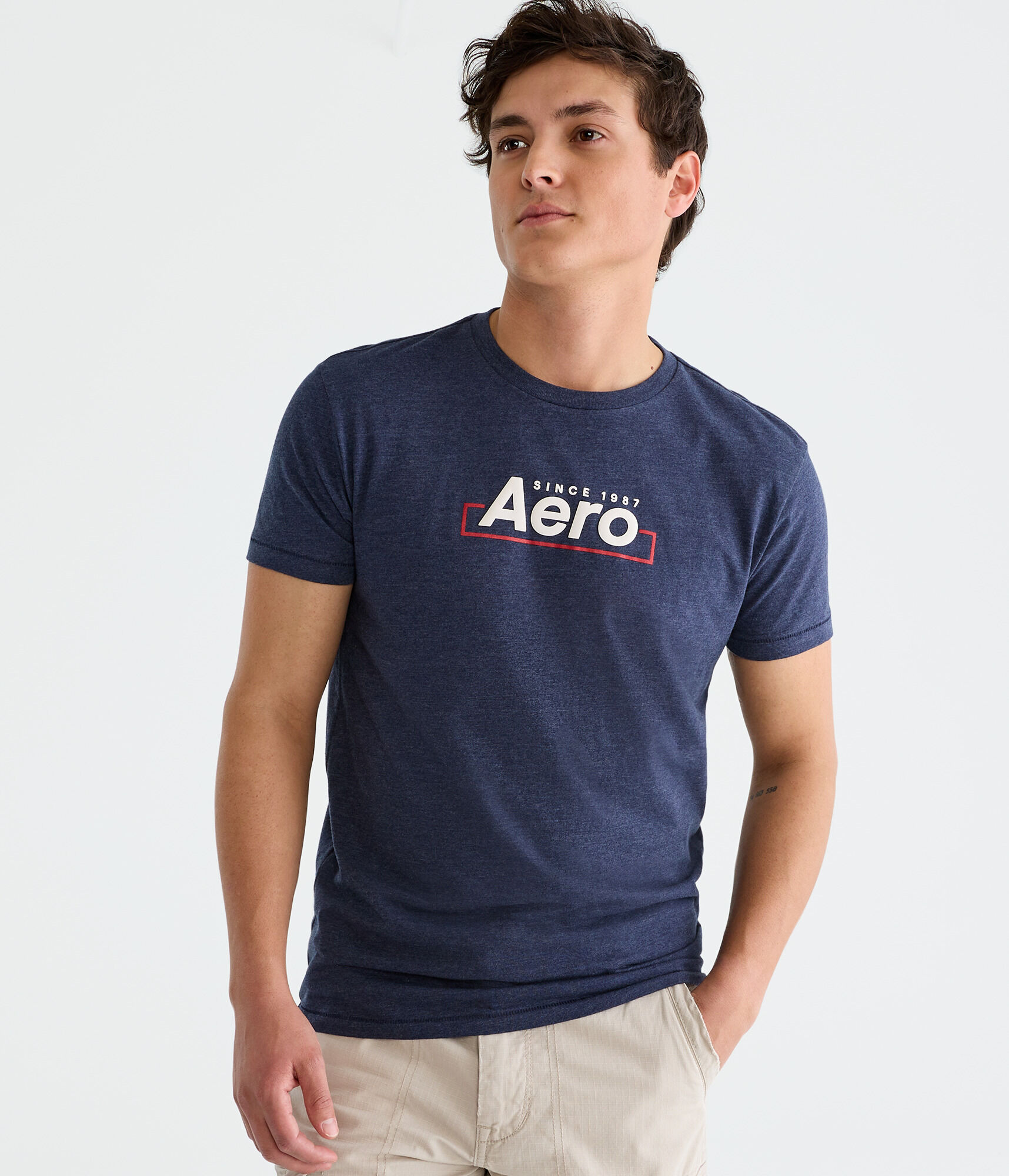 Aero Centered Box Logo Graphic Tee