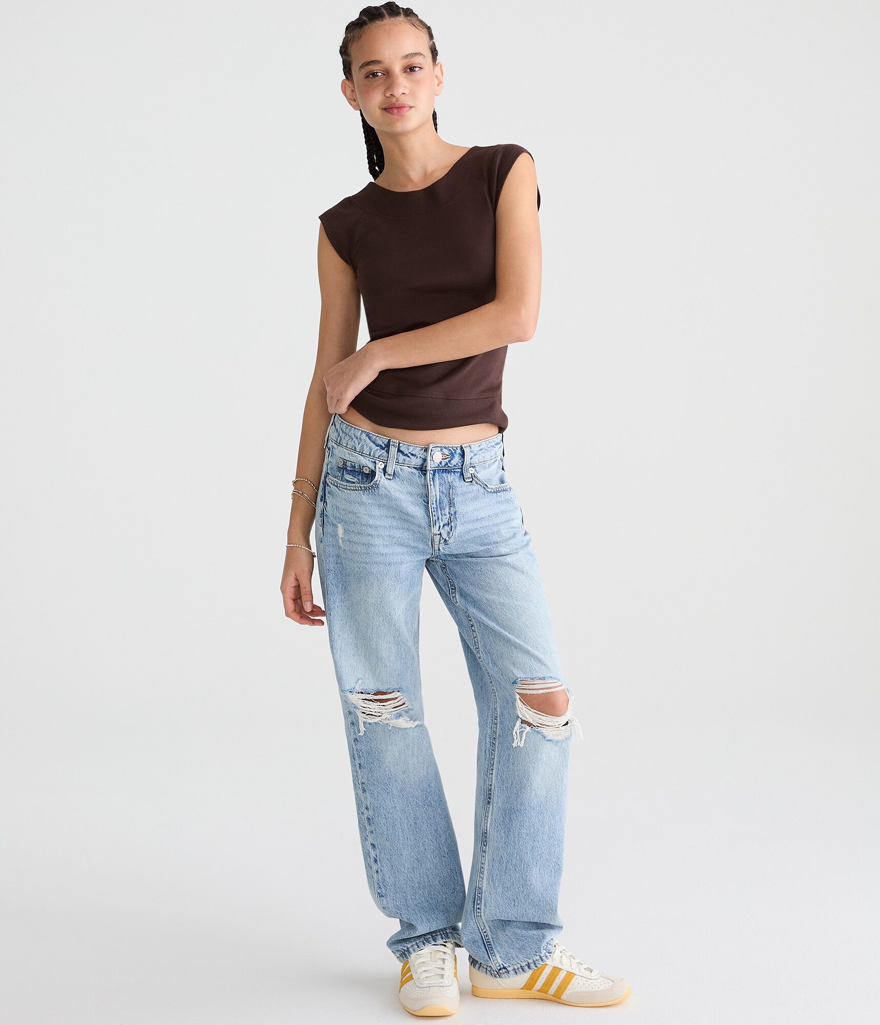Seriously Soft Wide-Neck Raglan Tee