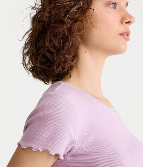 Ribbed Shrunken Tee Ribbed Shrunken Tee