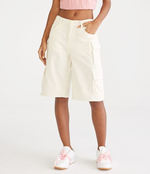 Twill Cargo Bermuda Shorts