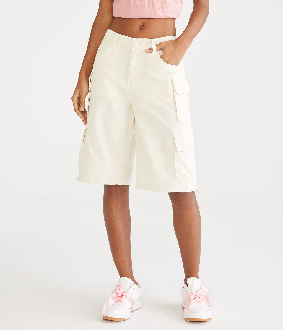 Twill Cargo Bermuda Shorts