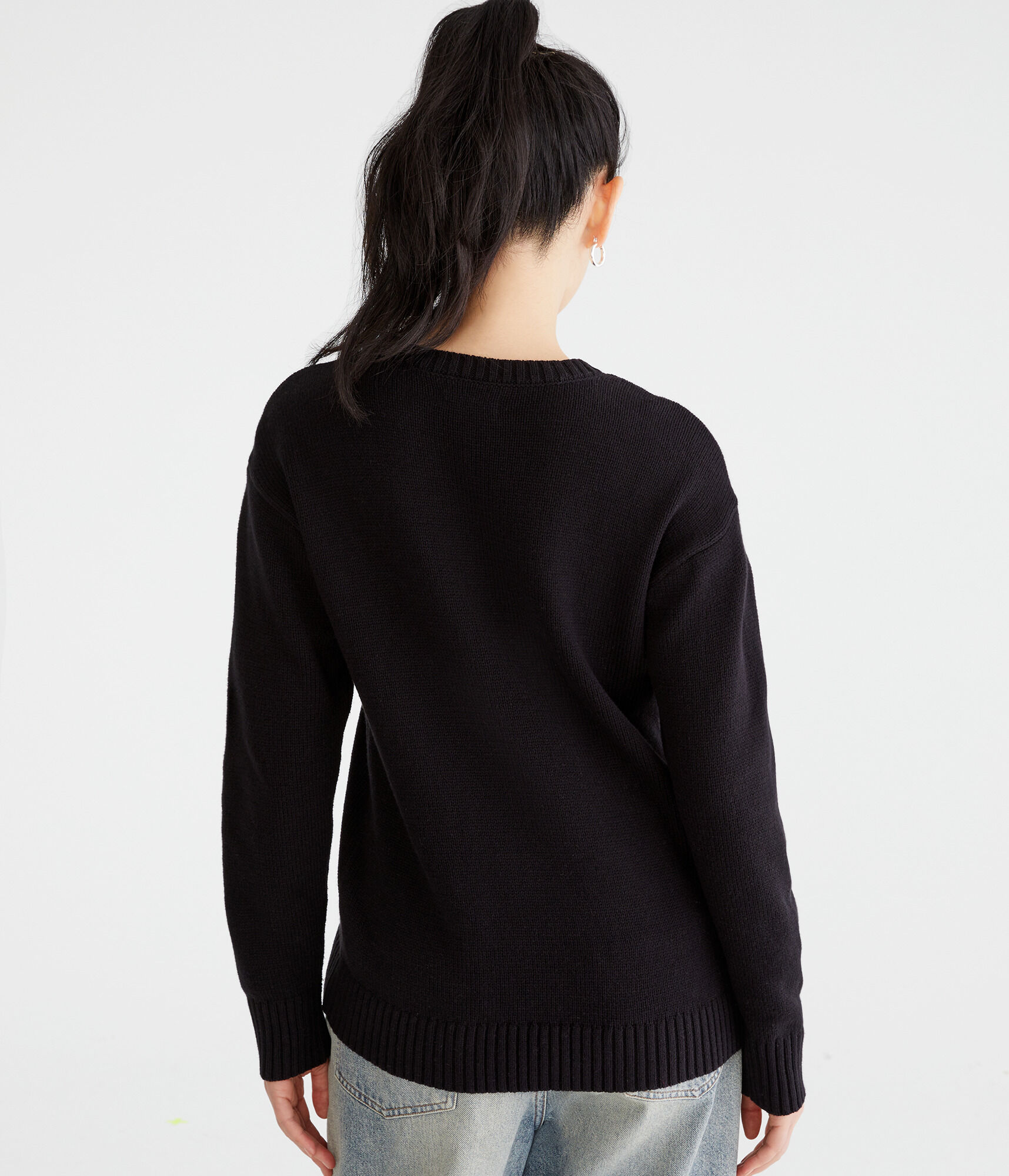 Leopard 87 Oversized Crew Sweater
